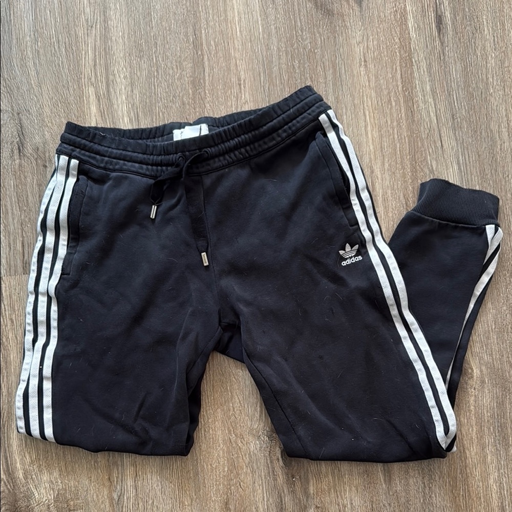 Adidas Black and White joggers